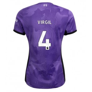 Liverpool Virgil van Dijk #4 Koszulka Trzecich Kobiety 2023-24 Krótki Rękaw